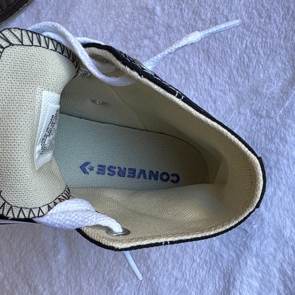 Converse Kids Black and White High-Top Sneakers - Picture 4 of 5